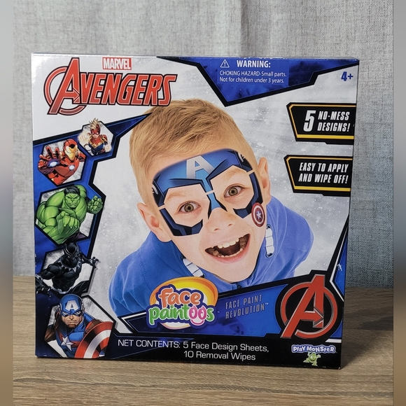 Marvel Avengers Superhero Face Paint Kit - Blue and Red - Picture 15 of 15